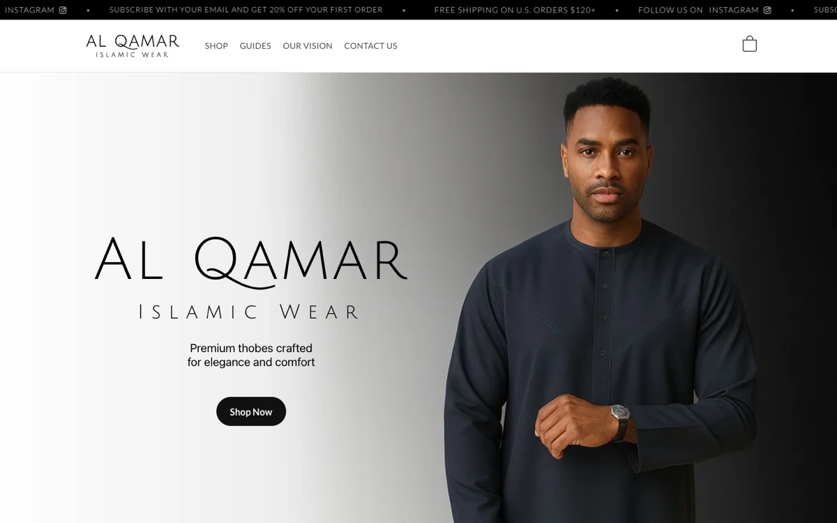 The Al Qamar Islamic Wear online store